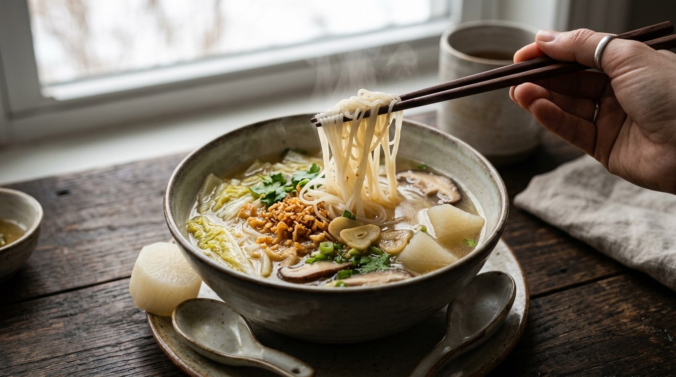 Noodle Knoflooksoep