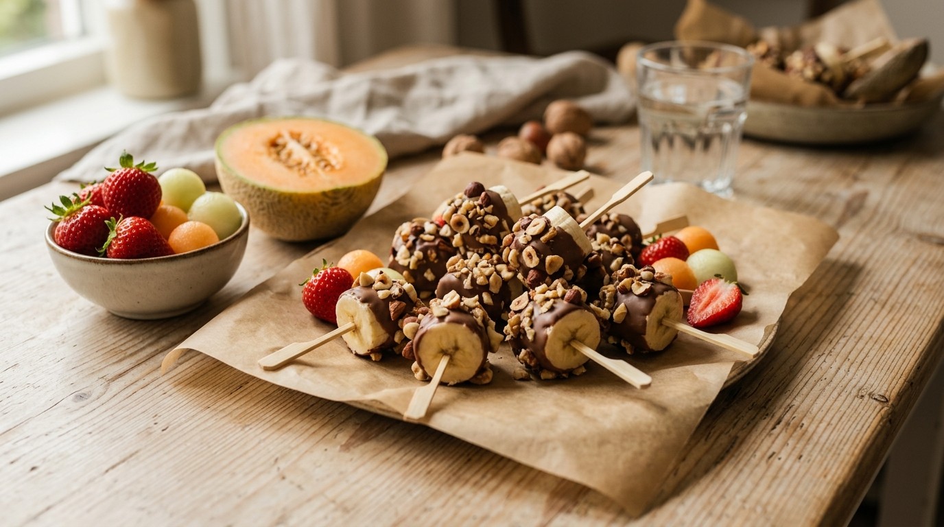 Noten-chocolade-banaanprikkers