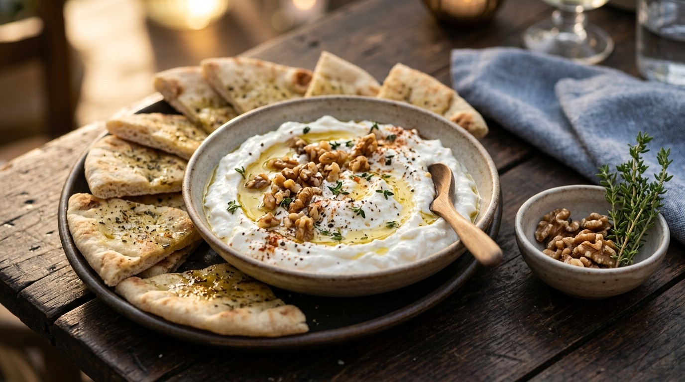Noten-fetadip Voor bij Buffet recept Noten-fetadip Voor bij Buffet recept