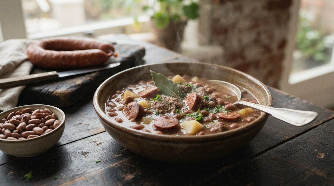 Oma's Bruine Bonensoep