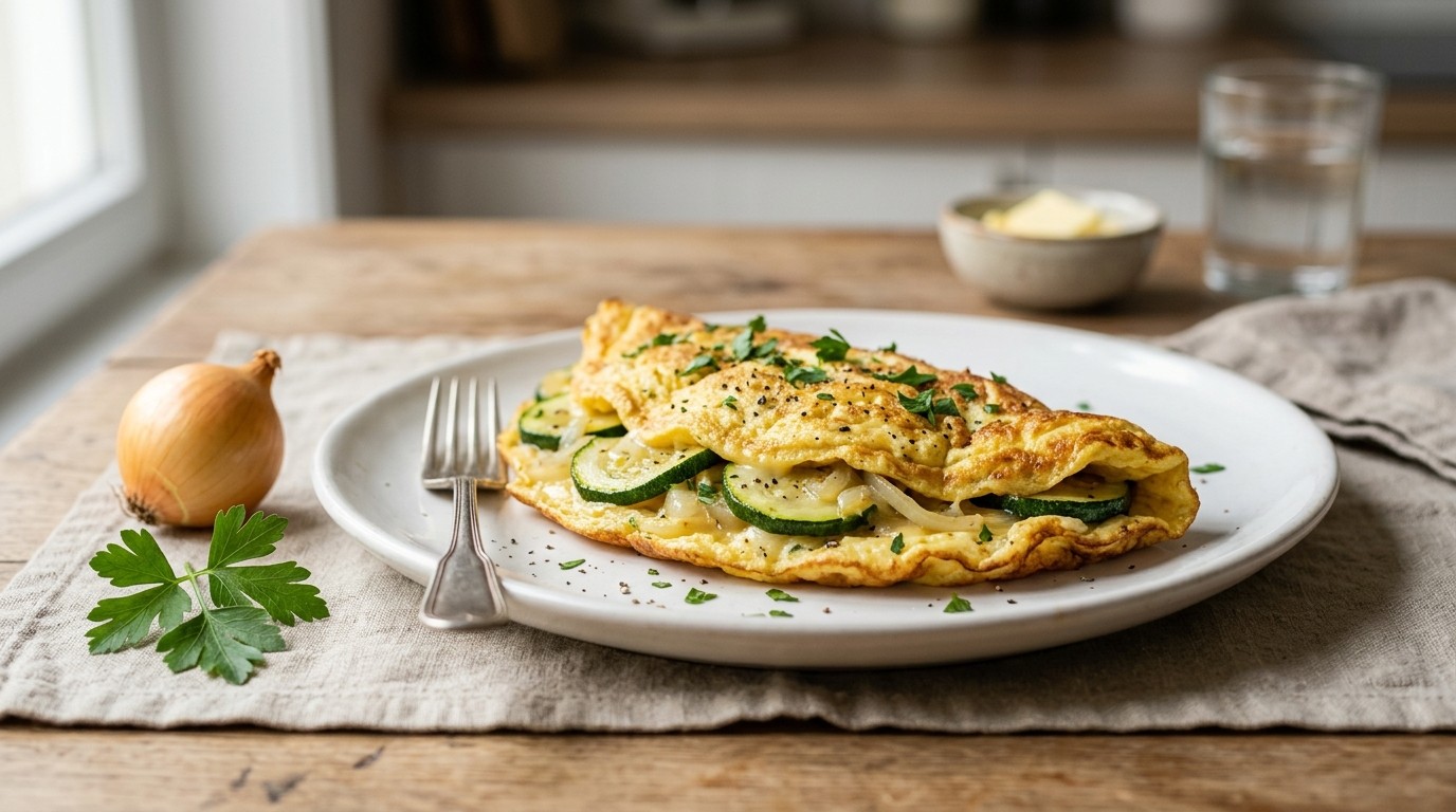 Omelet met Courgette
