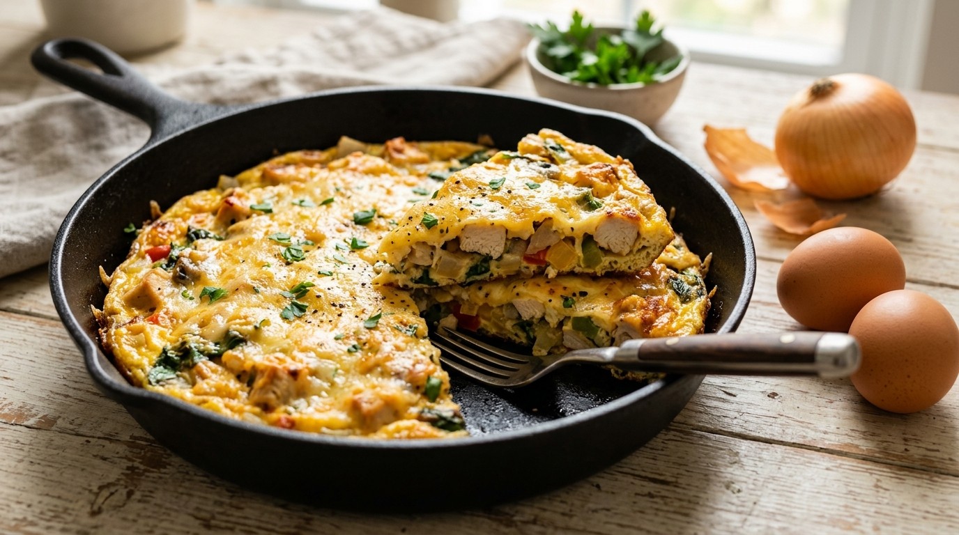 Omelet met Kaas en Groente