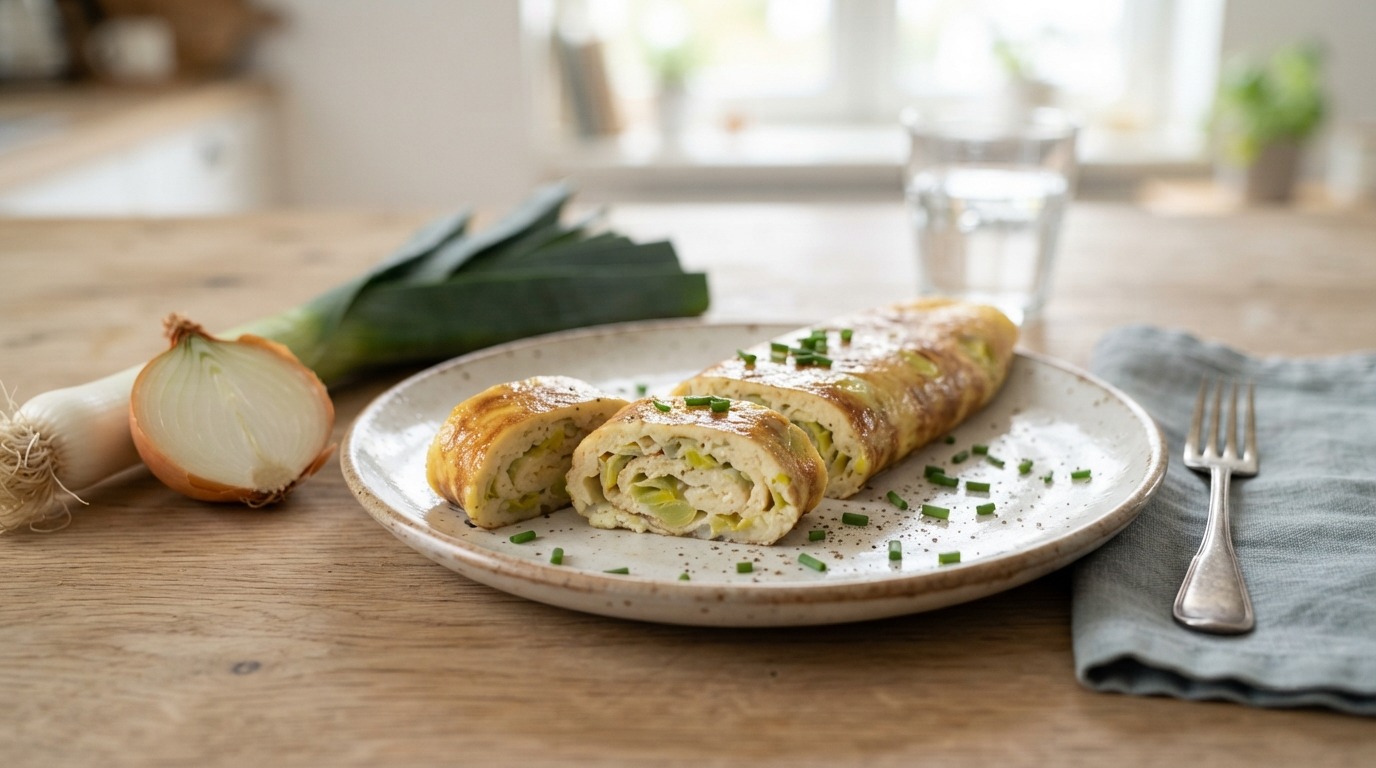Omelet met Prei