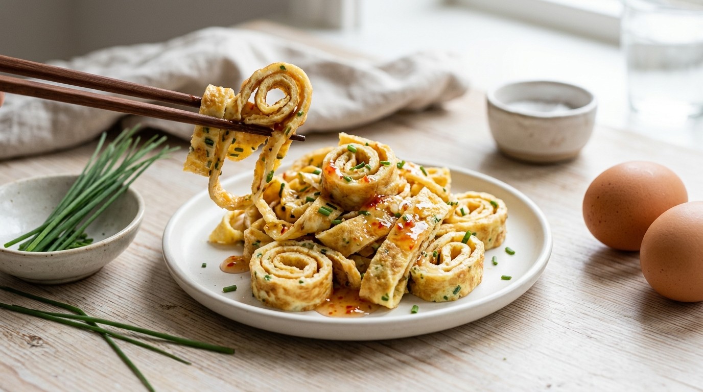 Omeletreepjes recept Omeletreepjes recept