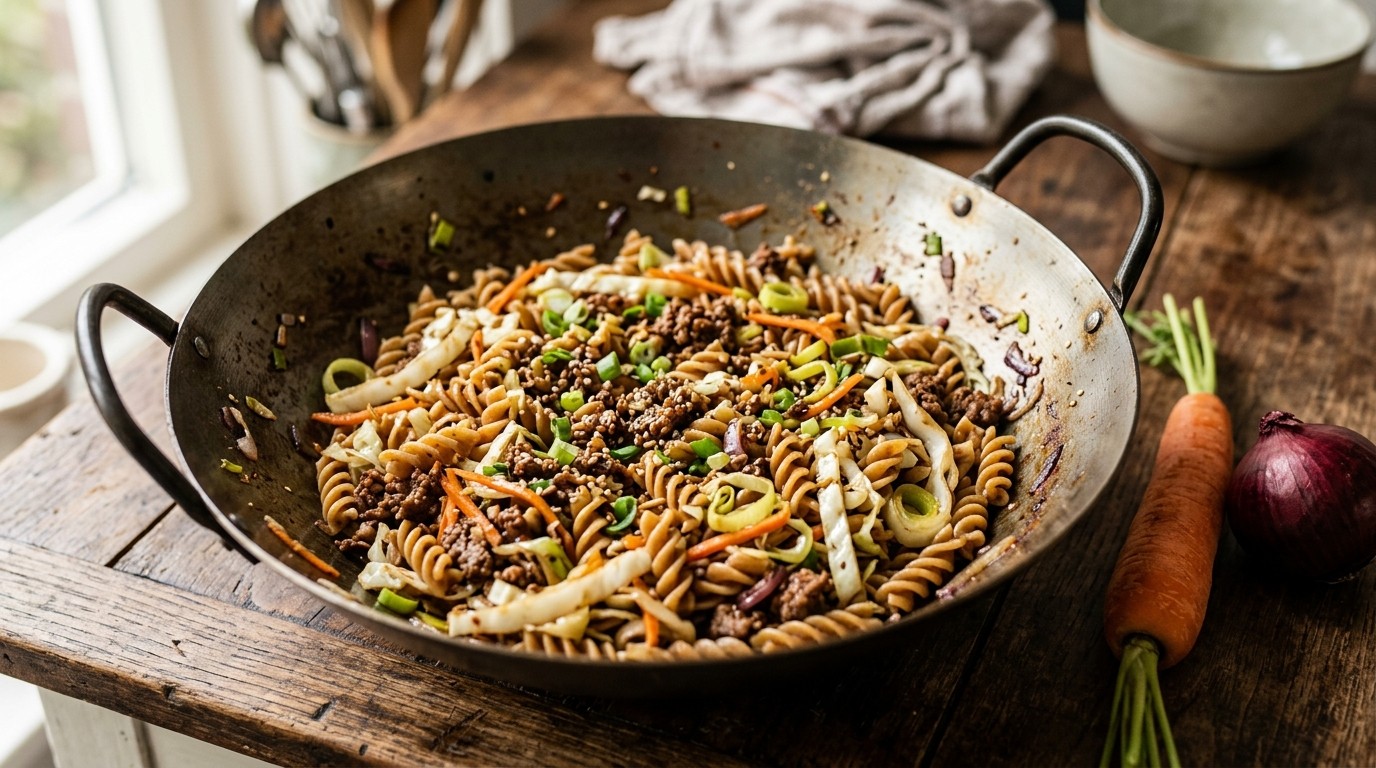 Oosterse Pasta (voor Sporters, Redelijk Gezond)