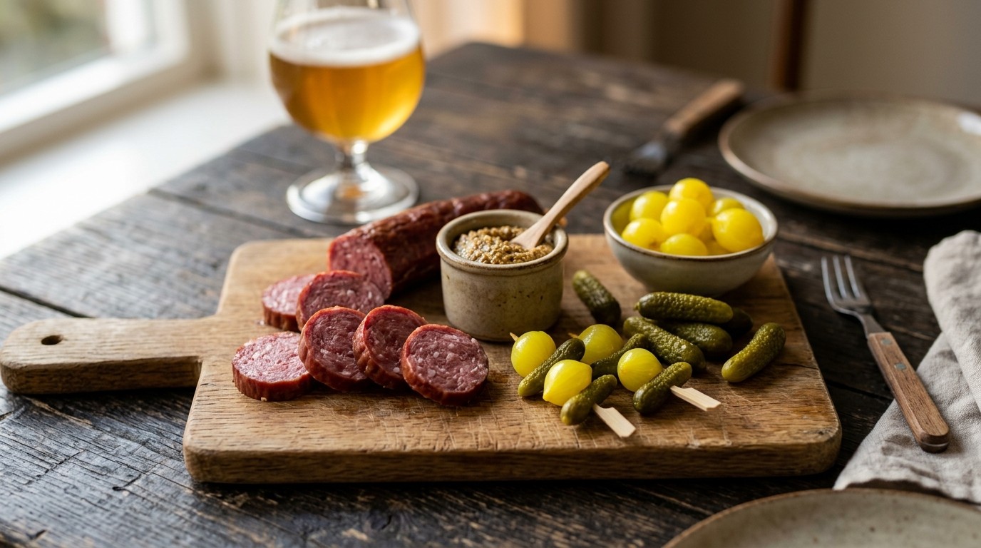 Osseworst met Amsterdamse ui en Augurk recept Osseworst met Amsterdamse ui en Augurk recept