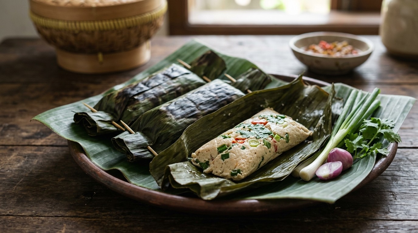 Otak Tahoe (pakjes Gekruide Tahoe) recept Otak Tahoe (pakjes Gekruide Tahoe) recept
