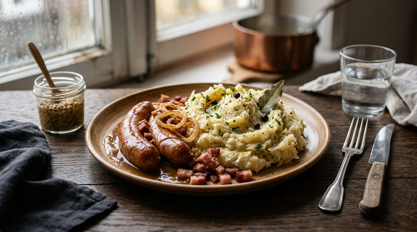 Oud Hollandse Zuurkoolstamppot recept Oud Hollandse Zuurkoolstamppot recept