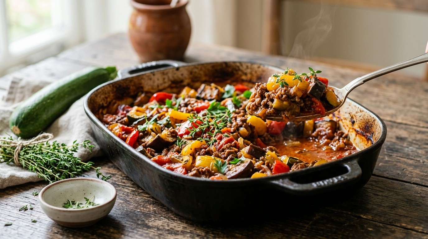 Ovenratouille met Gehakt