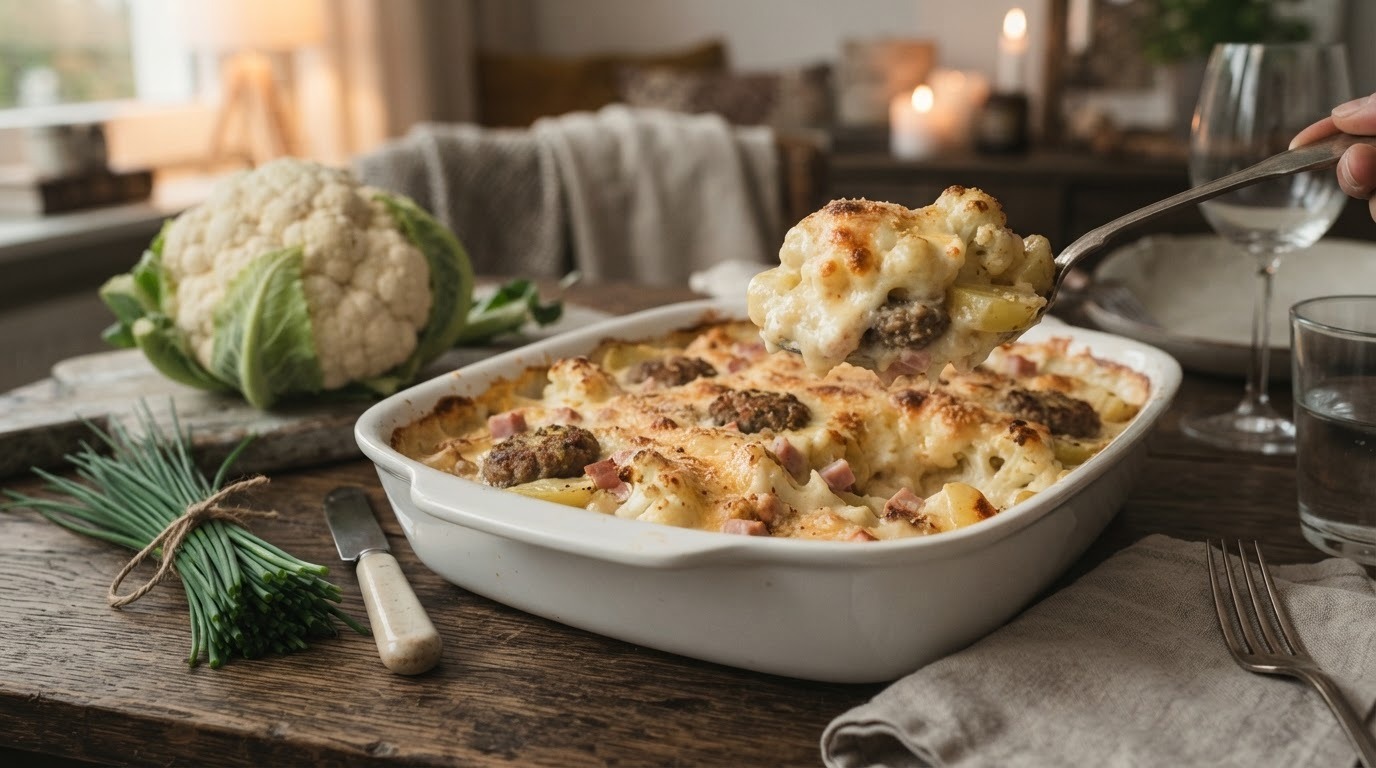 Ovenschotel met Bloemkool