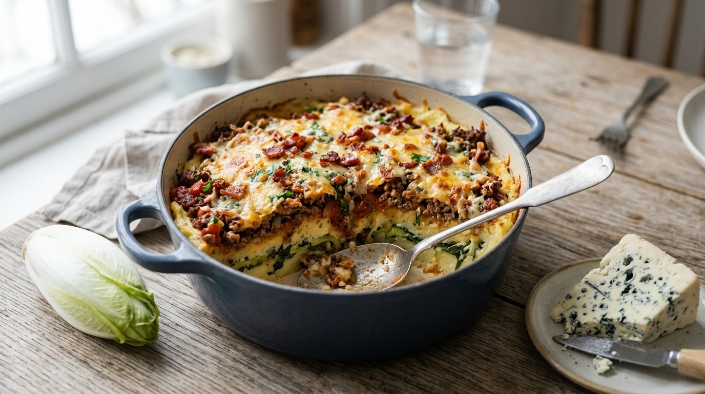 Ovenschotel met Gehakt en Andijvie