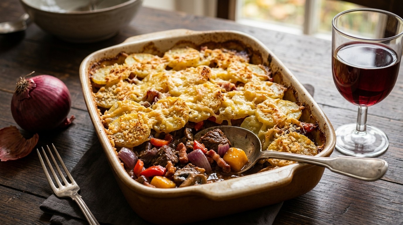 Ovenschotel met Rundvlees en Mango