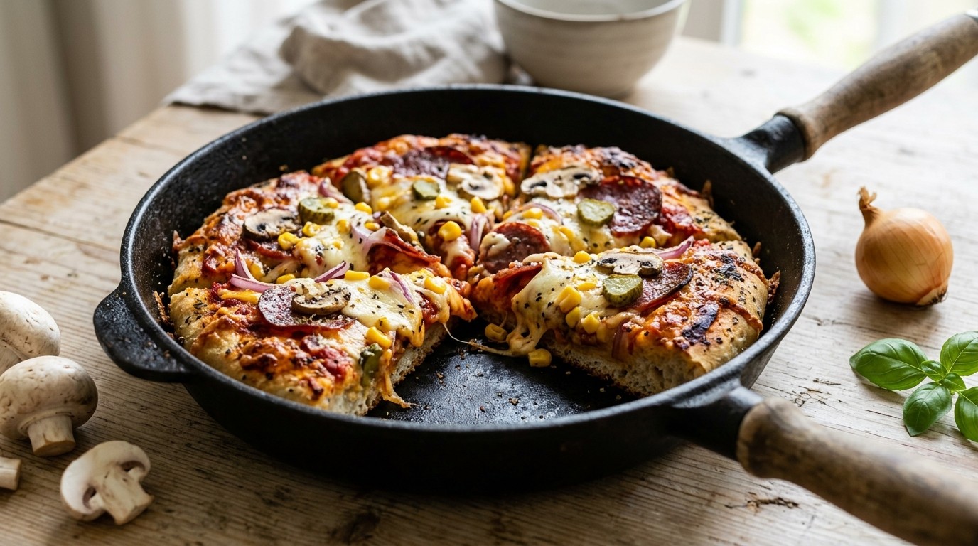 Pan Pizza recept Pan Pizza recept