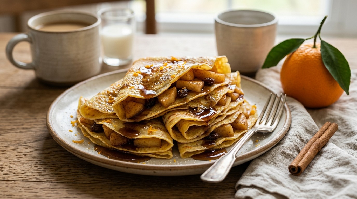 Pannenkoeken met Appelvulling recept Pannenkoeken met Appelvulling recept
