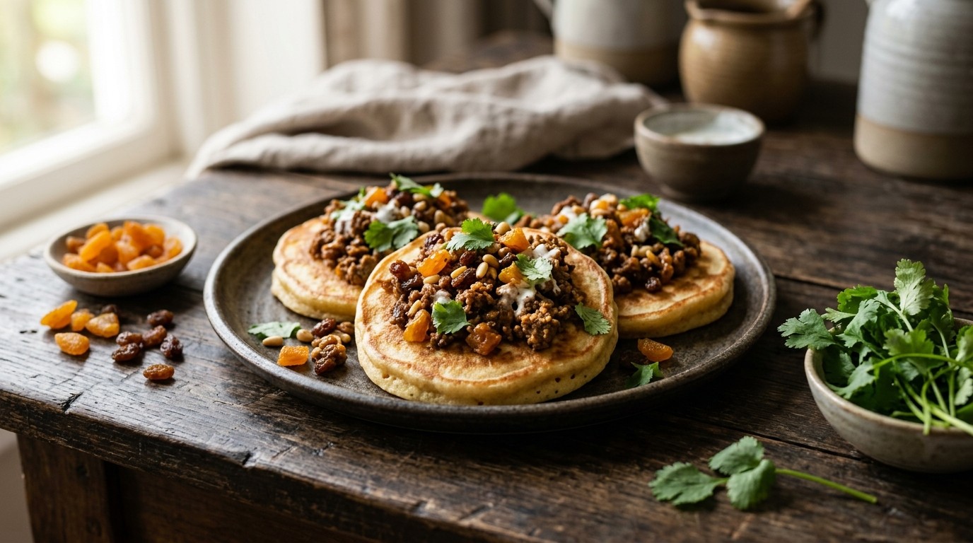 Pannenkoekjes met Lamsgehakt