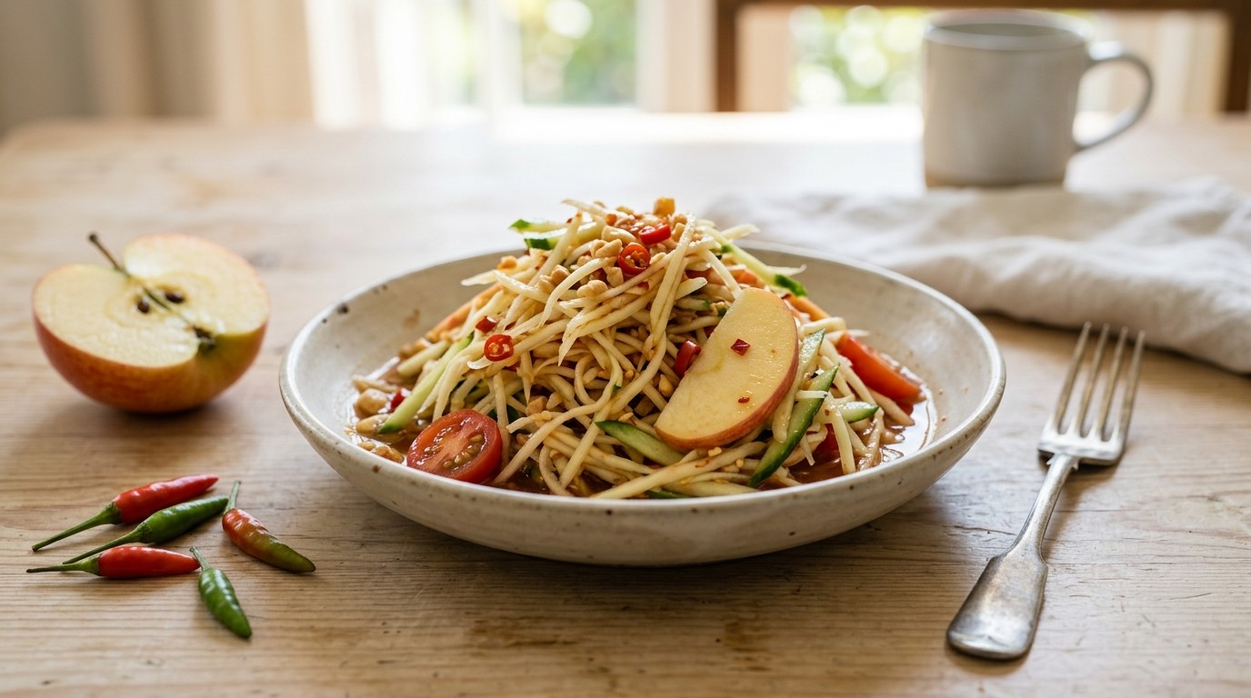 Papaya Rujak (pikante Papayasalade)