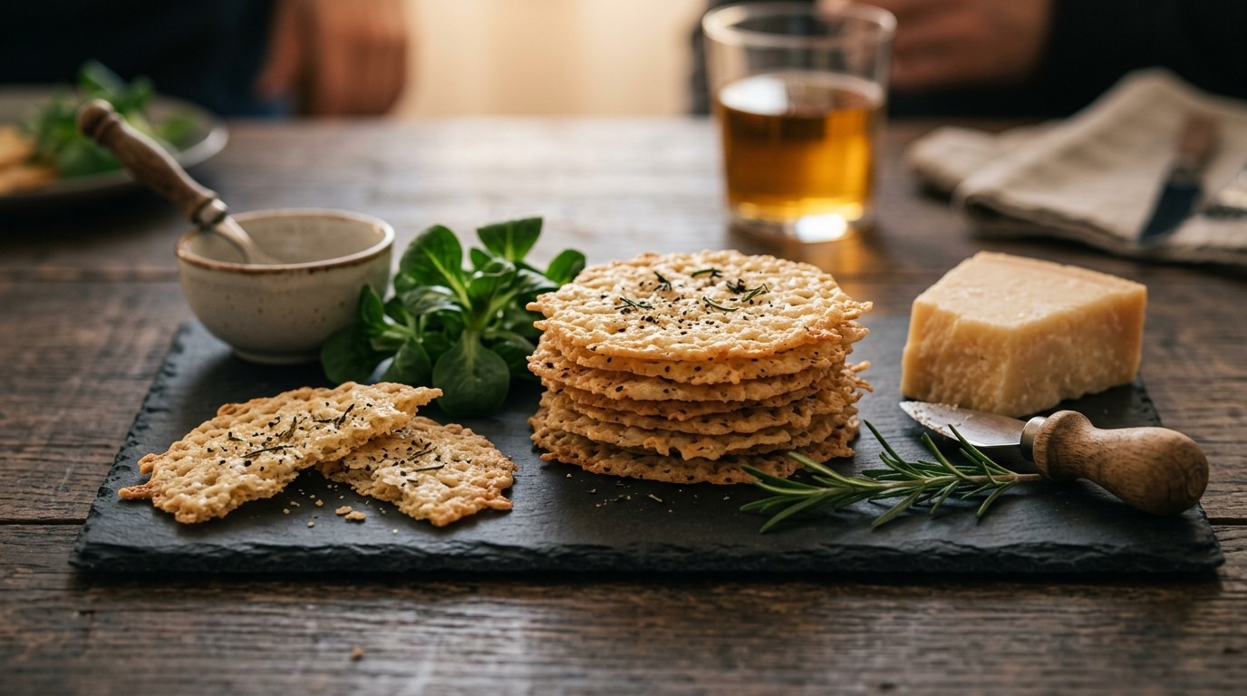 Parmezaanse Chips met Kruiden recept Parmezaanse Chips met Kruiden recept