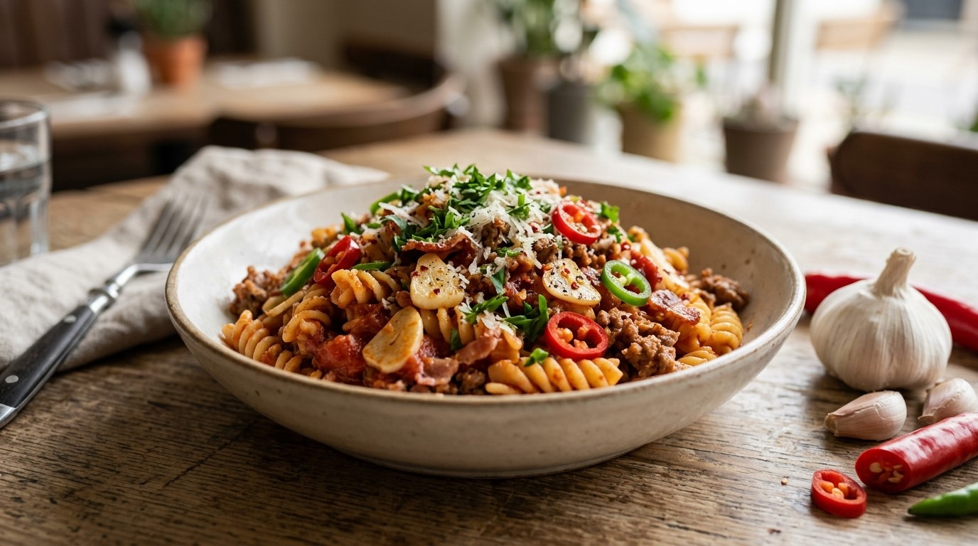 Pasta Arrabiata recept Pasta Arrabiata recept