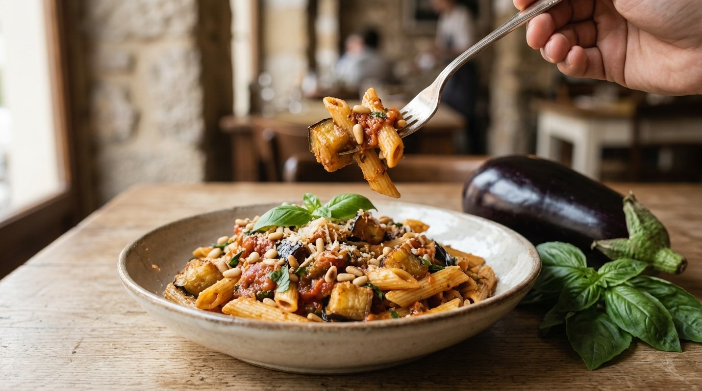 Pasta met Aubergine