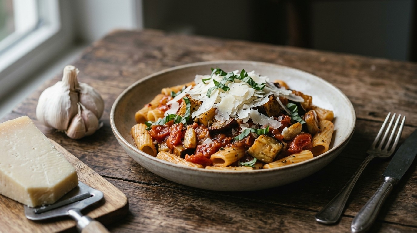 Pasta met Aubergine