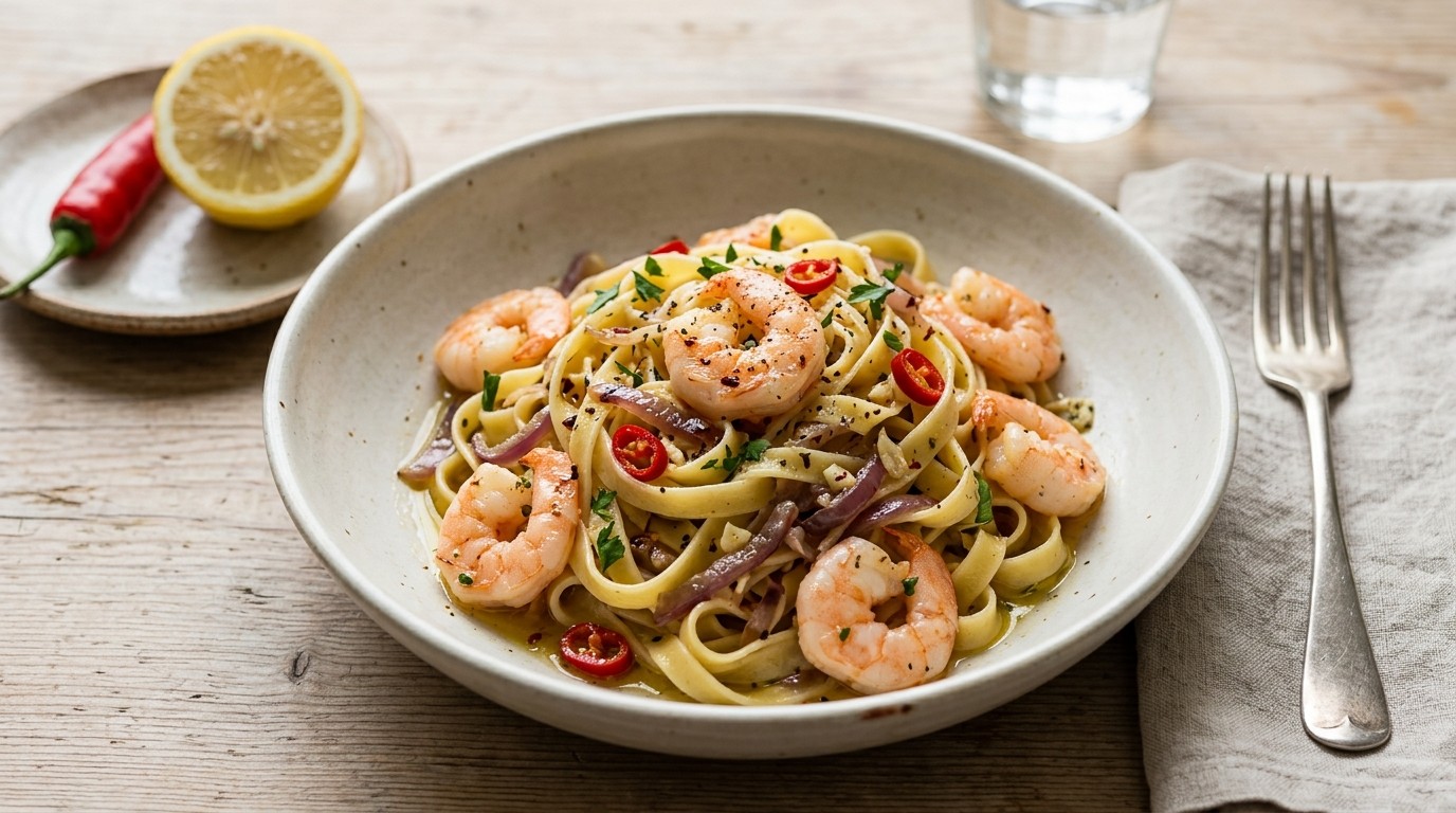 Pasta met Garnalen recept Pasta met Garnalen recept