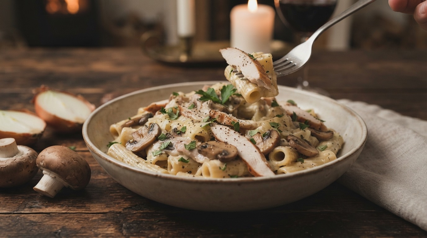 Pasta met Gerookte kip recept Pasta met Gerookte kip recept