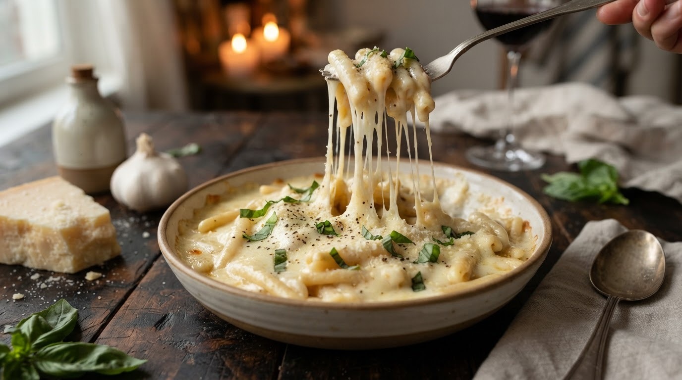 Pasta met Kaassaus