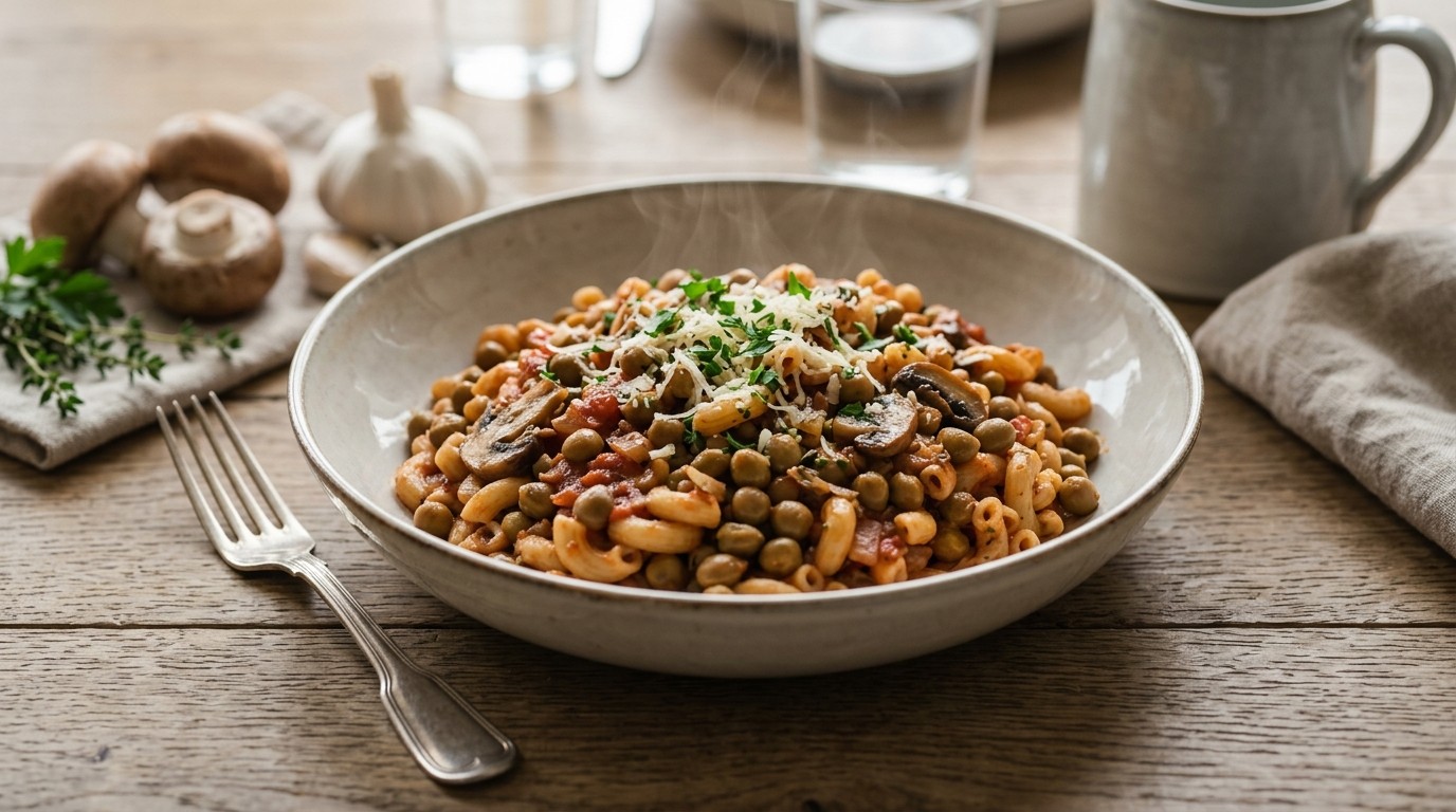 Pasta met Kapucijners