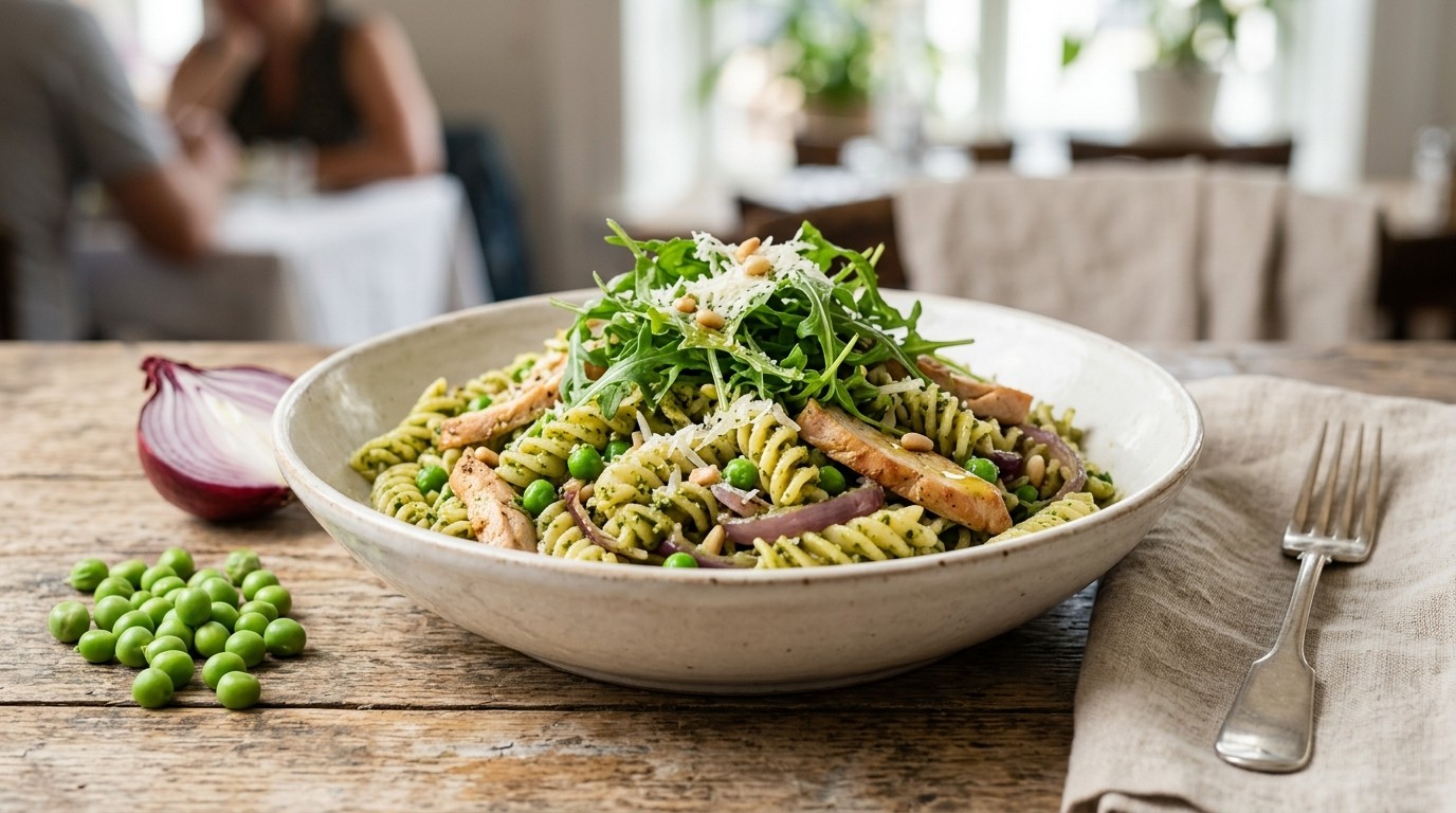Pasta met Pesto en Rucola