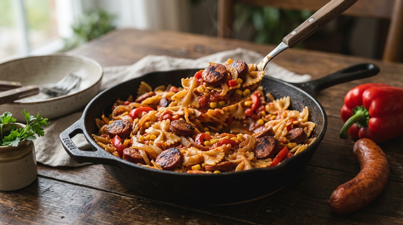 Pasta met Rookworst van Syl