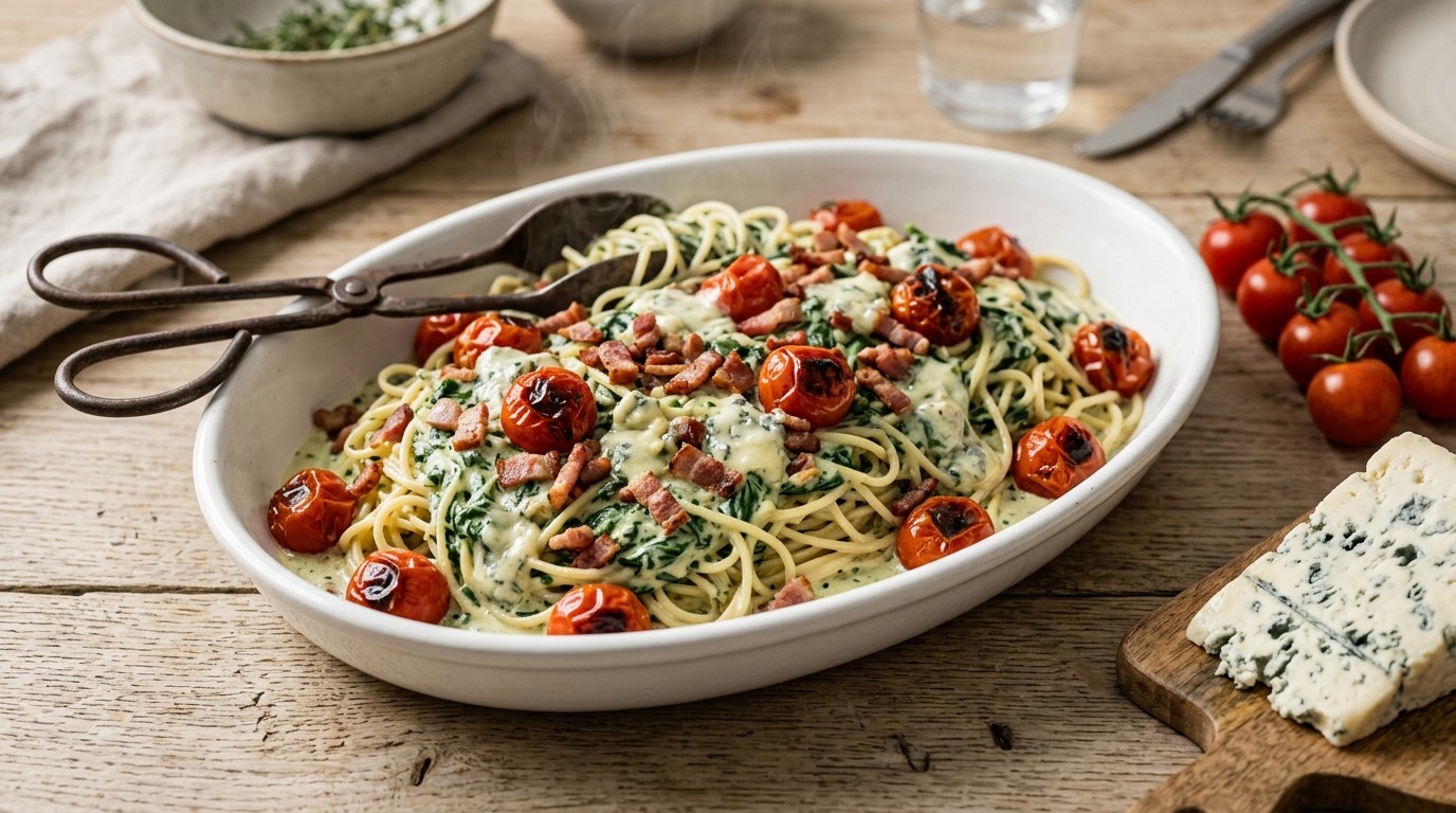 Pasta met Spinazie