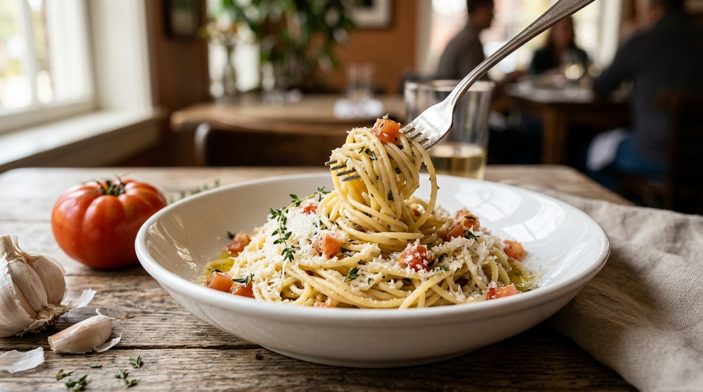 Pasta met Tijm en Pecorino