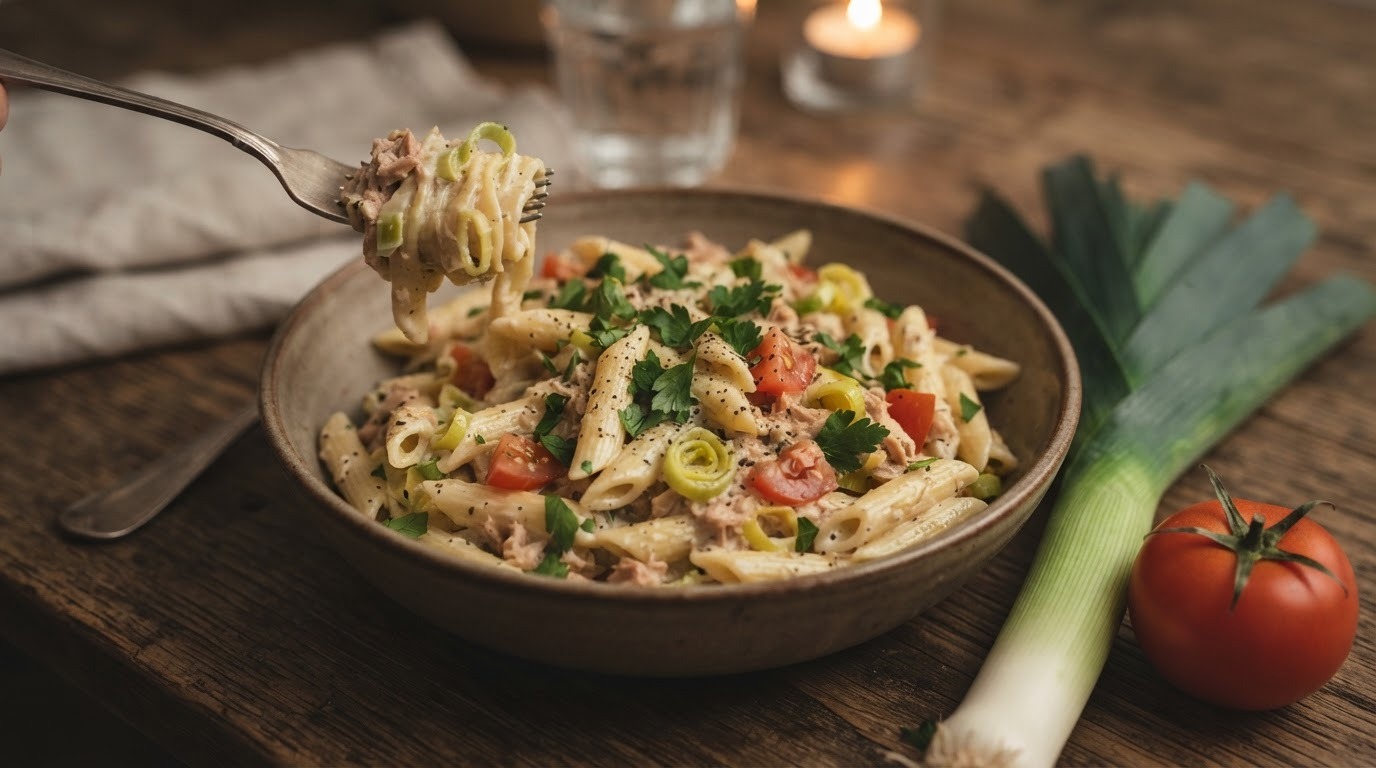 Pasta met Tonijn en Kruidenkaas