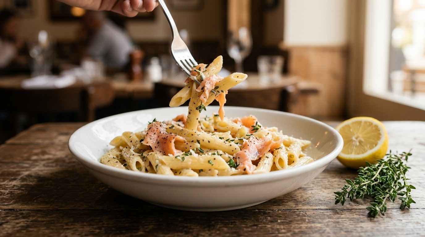 Pasta met Zalm