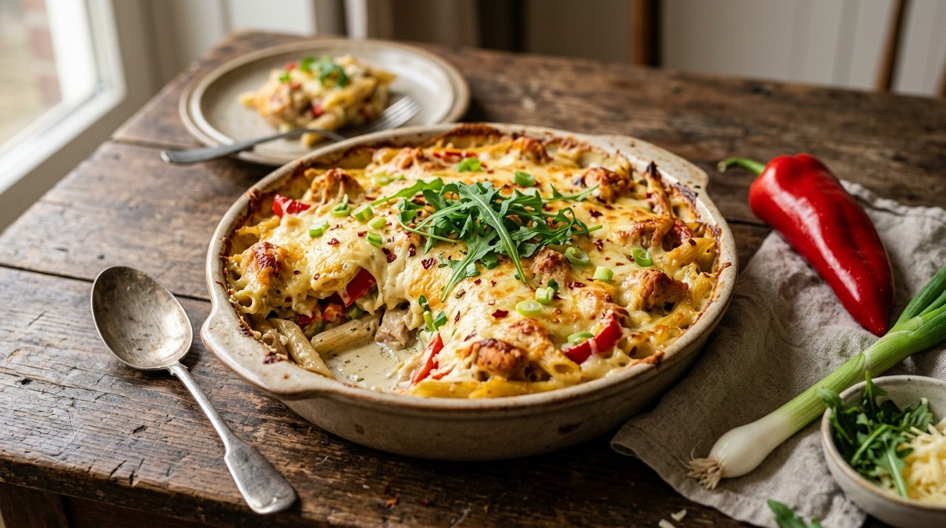 Pasta- Ovenschotel met Boursin