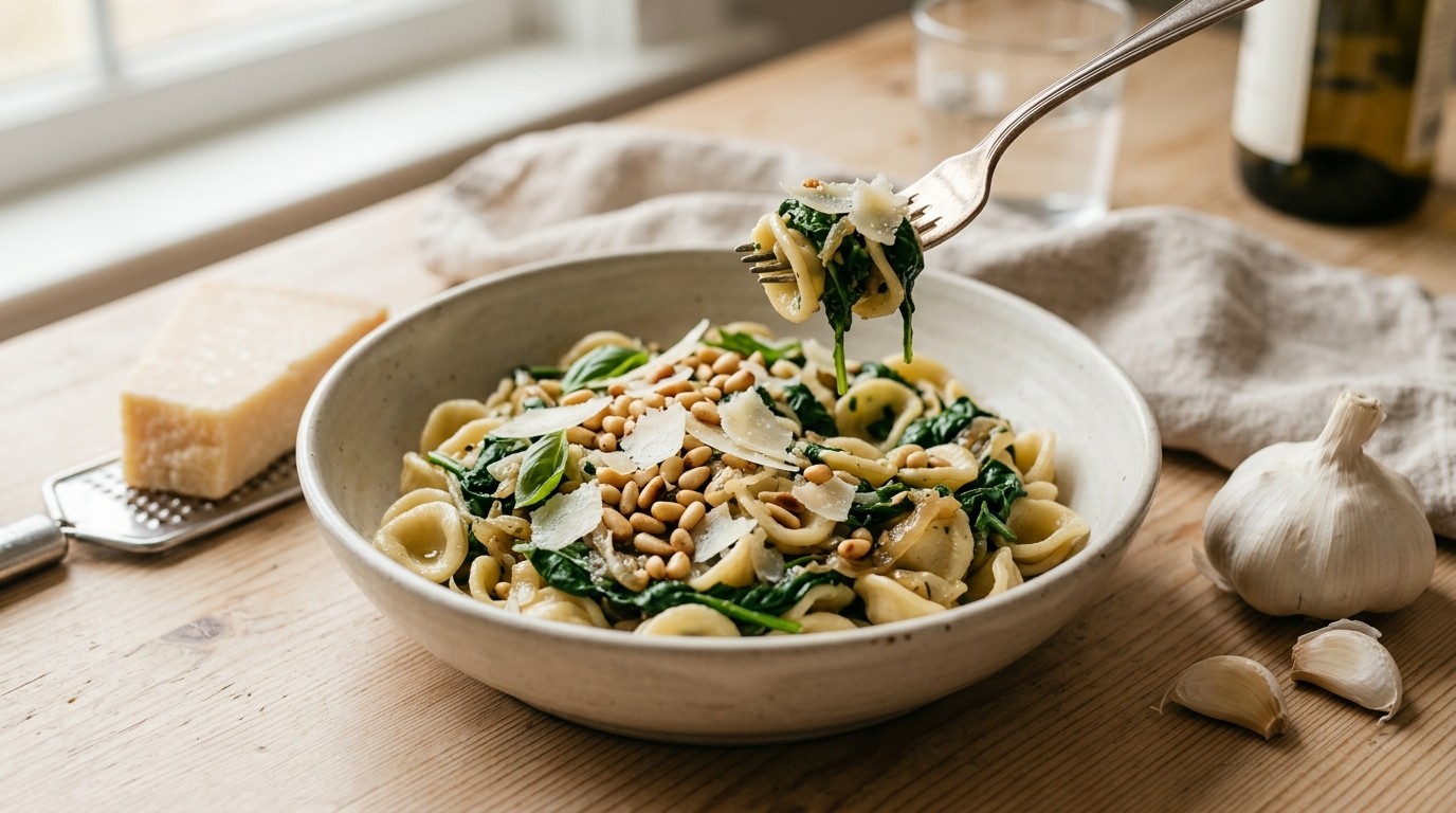 Pasta Spinazie