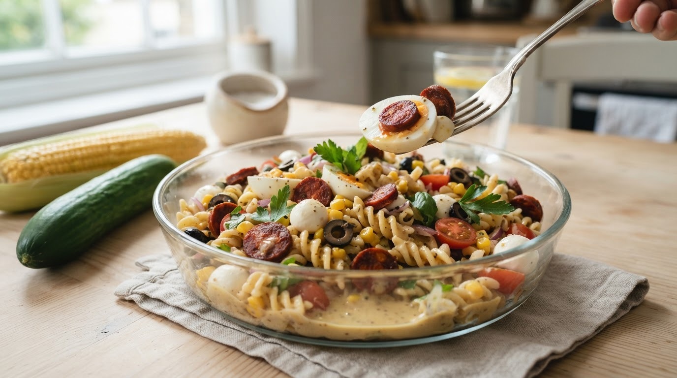 Pastasalade met Chorizo