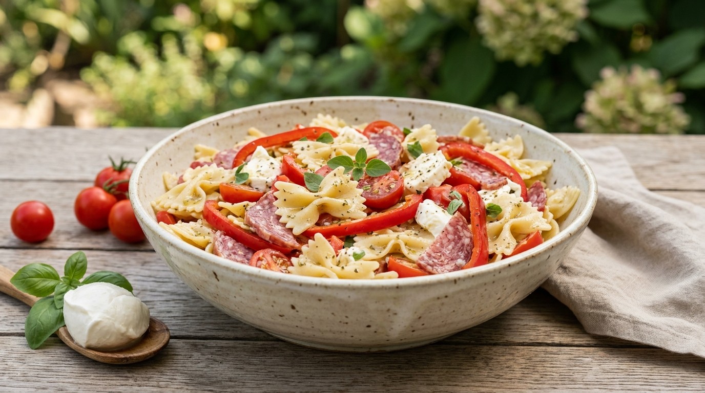 Pastasalade met Rode Paprika