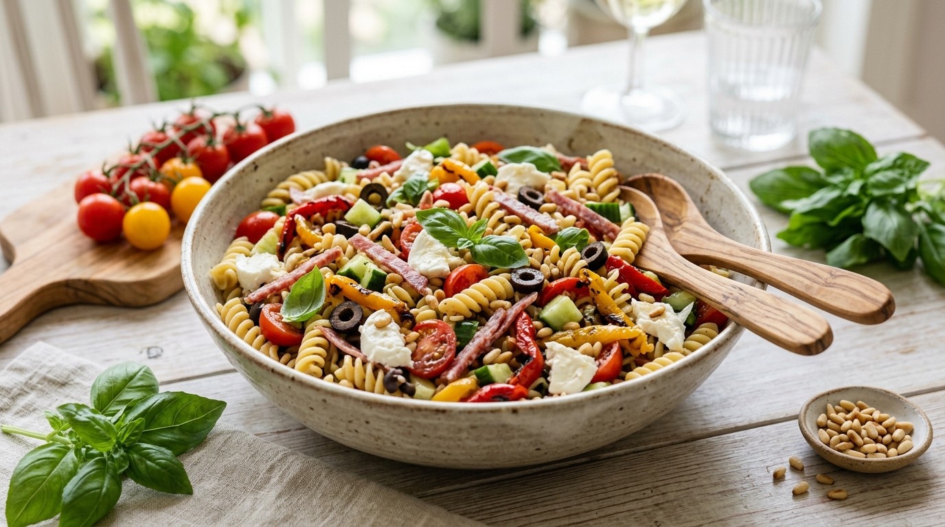 Pastasalade met Salami
