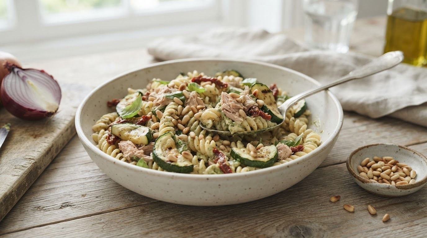 Pastasalade met Tonijn en Courgette