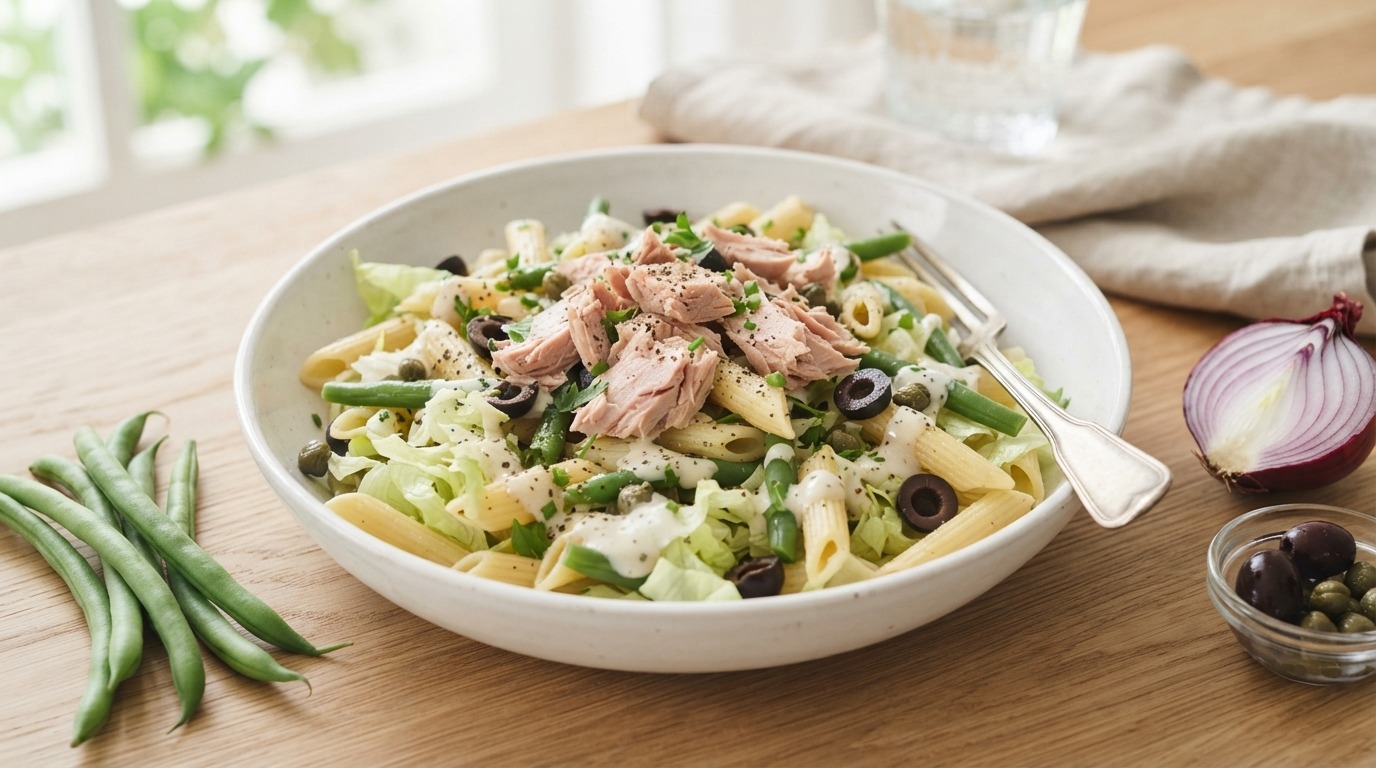 Pastasalade met Tonijn recept Pastasalade met Tonijn recept