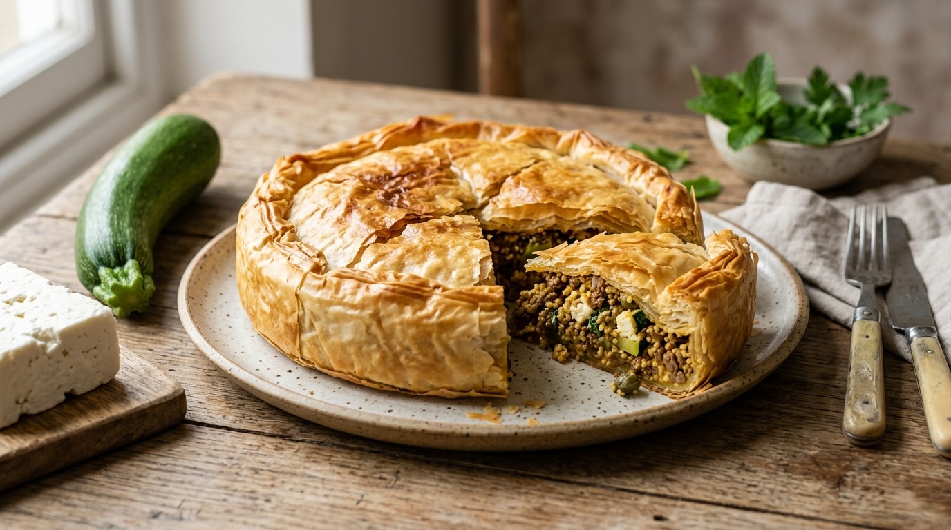 Pastei van Lamsgehakt in Filodeeg
