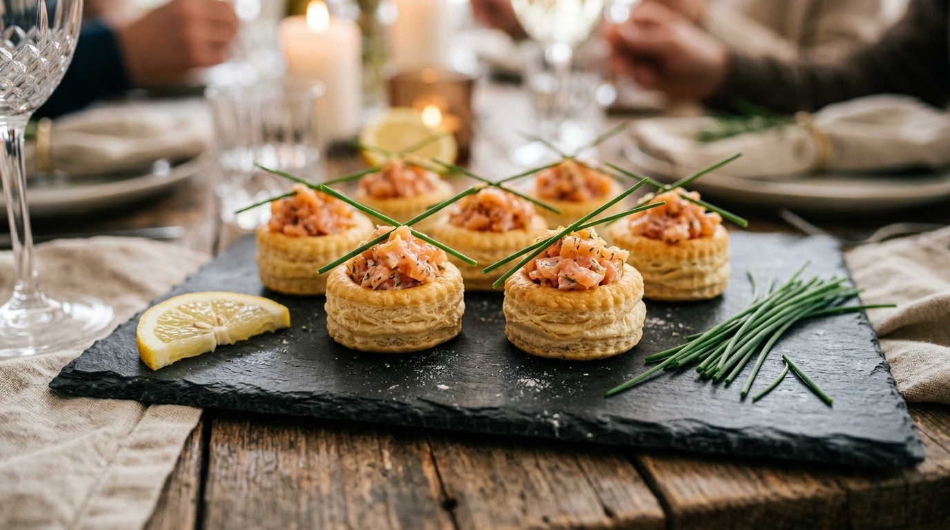 Pasteitje met Zalmtartaar