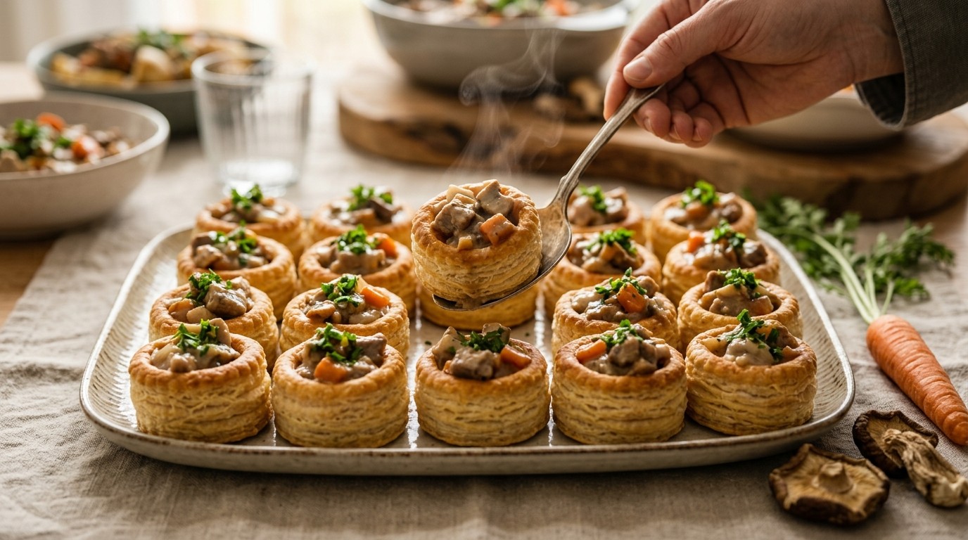 Pasteitjes met Kalfsragout Voor Buffet