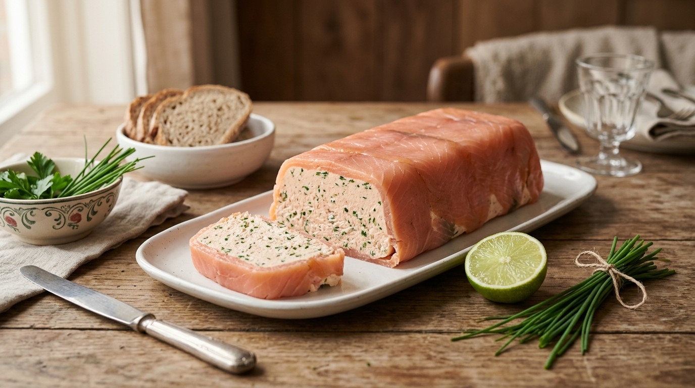 Paté van Zalm met Bieslook en Peterselie