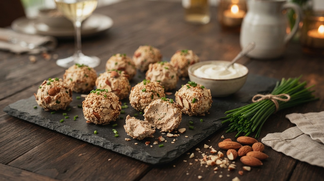 Patèbolletje met Amandel en Bieslook