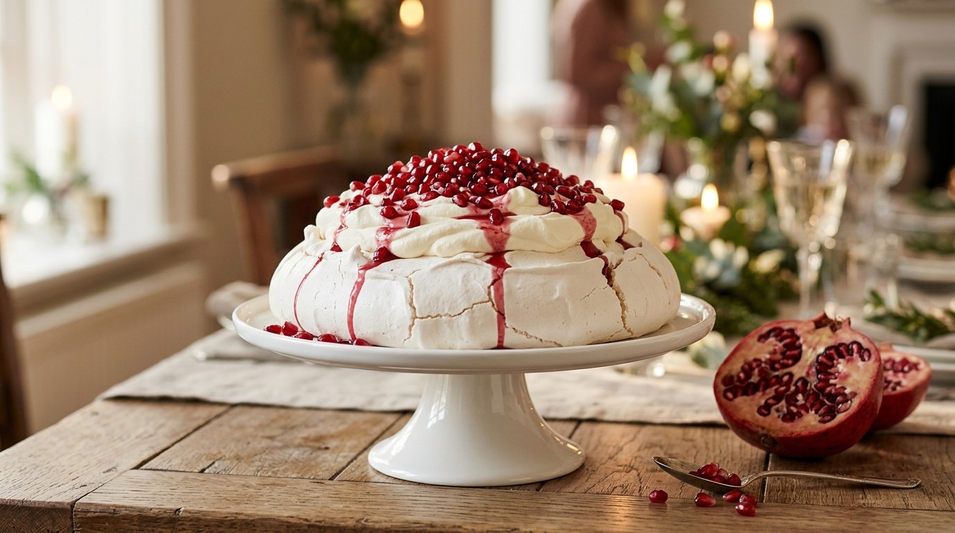 Pavlova met Granaatappel
