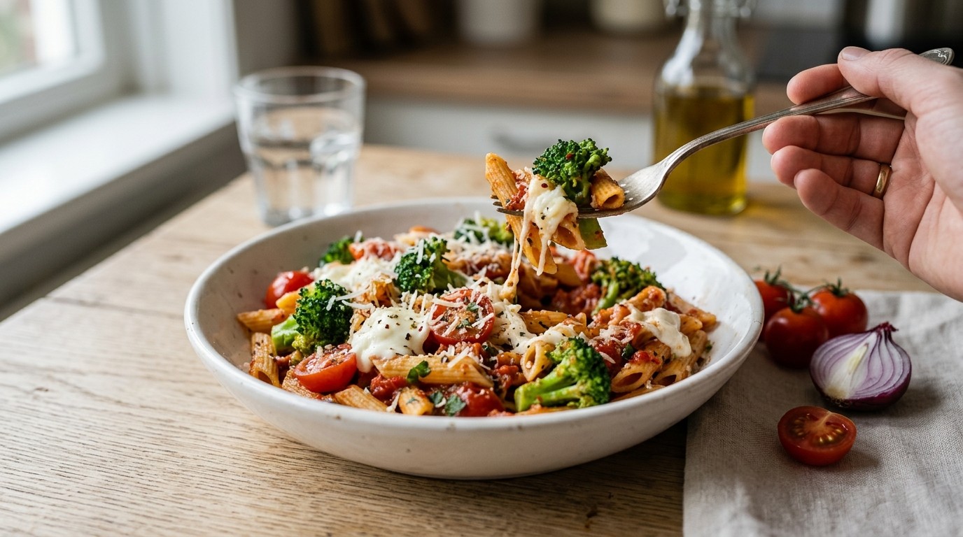 Penne met Broccoli en Mozzarella
