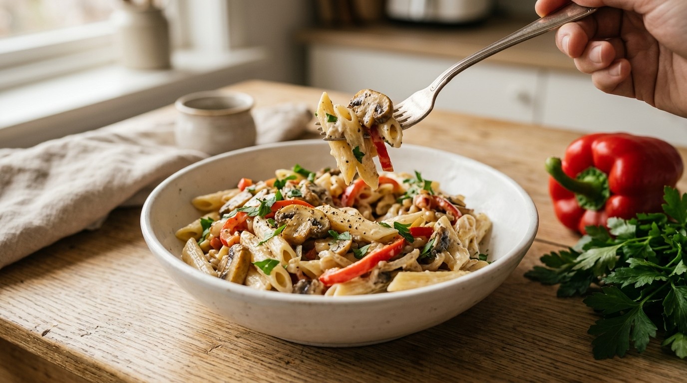Penne met Champignons recept Penne met Champignons recept