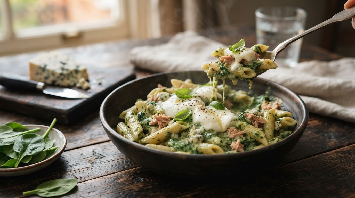 Penne met Groene Tonijnsaus